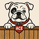 ACE Bulldog Mascot
